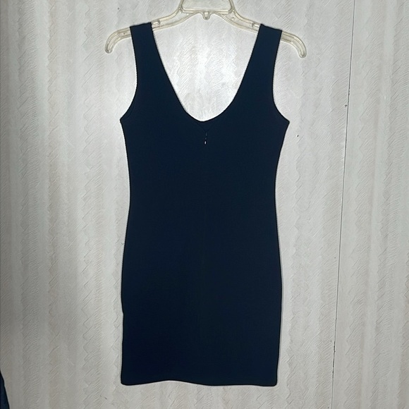 ❤️ 🆕 FOREVER 21 Elegant Black solid mini Dress Size S - Picture 3 of 5